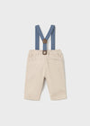 Pantalone lungo con bretelle per neonato Mayoral Newborn 2576