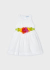 Vestito con cinta floreale Mayoral bambina 3959