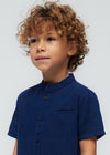 Camicia lino con colletto alla coreana bambino Mayoral 3113