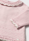 Completo short e collant in tricot per neonata Mayoral Newborn 2256