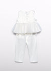 Completo pantalone satin per bambina Abel&Lula 5235