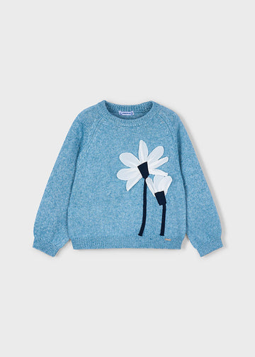Maglione con fiori bambina Mayoral 4308