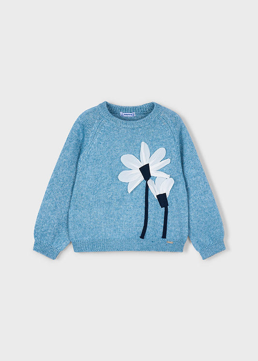 Maglione con fiori bambina Mayoral 4308