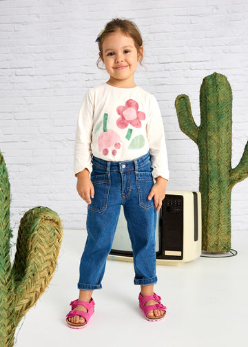 Jeans ampio per bambina Mayoral 3554