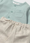 Completo pantalone lungo con camicia per neonato Mayoral Newborn 1564