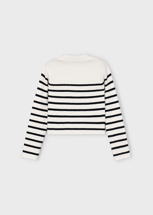 Maglione tricot righe bambina Mayoral 4014