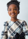 Vestito quadri velluto bambina Mayoral 4924
