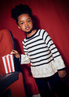 Completo pantalone e maglione righe bambina Mayoral 4582