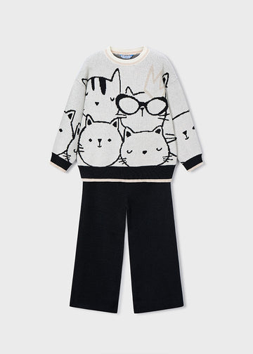 Completo pantalone e maglione bambina Mayoral 4583