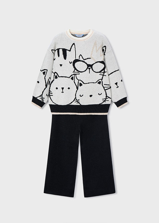 Completo pantalone e maglione bambina Mayoral 4583