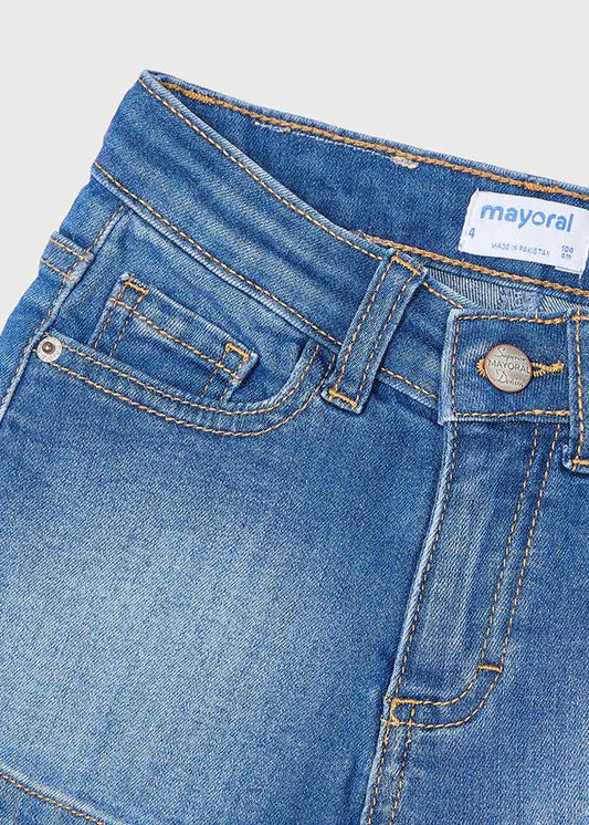 Pantaloncino jeans basico per bambina Mayoral 236