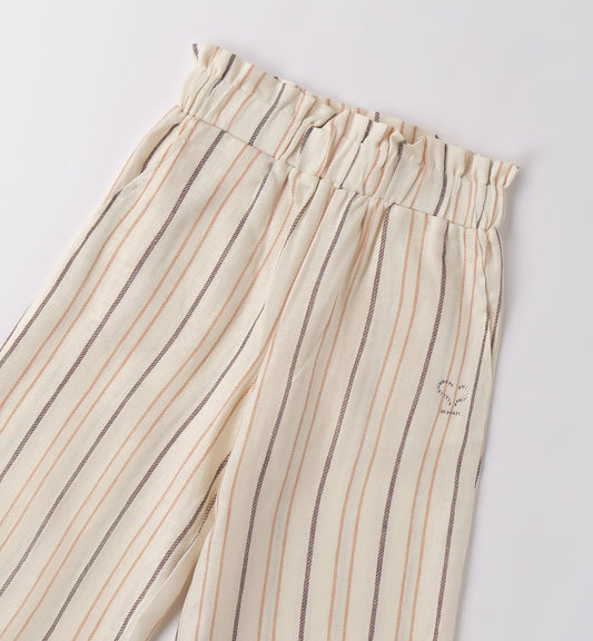 Pantaloni a righe per bambina Sarabanda 0B323