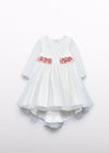 Abito tulle ricamo neonata Abel&Lula 5501