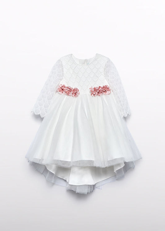 Abito tulle ricamo neonata Abel&Lula 5501