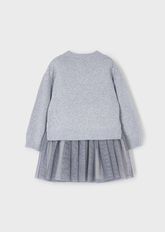 Vestito tricot combined bambina Mayoral 4918
