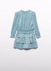 Completo gonna plissettata bambina Abel&Lula 5541