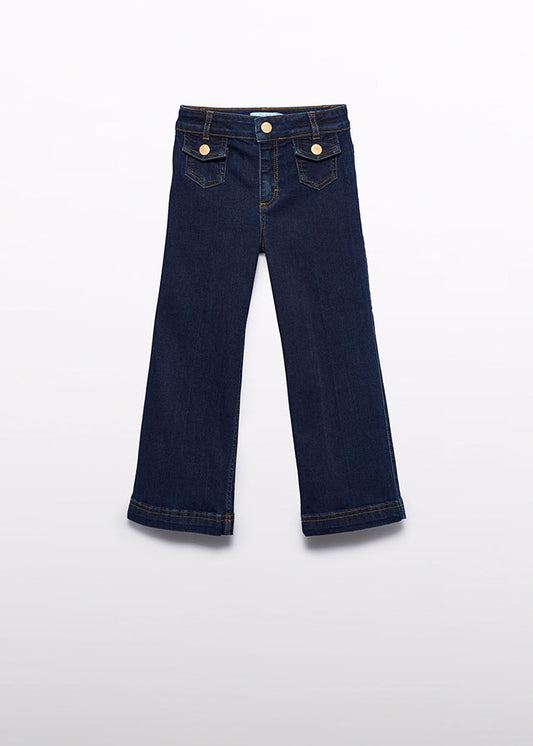 Pantalone denim palazzo bambina Abel&Lula 5722