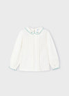 Blusa colletto ricamo bambina Mayoral 4116