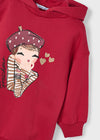 Vestito felpa cappuccio bambina Mayoral 4928