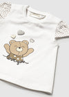 Maglia manica corta per neonata Mayoral Newborn 1070