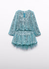Completo gonna lustrini bambina Abel&Lula 5542