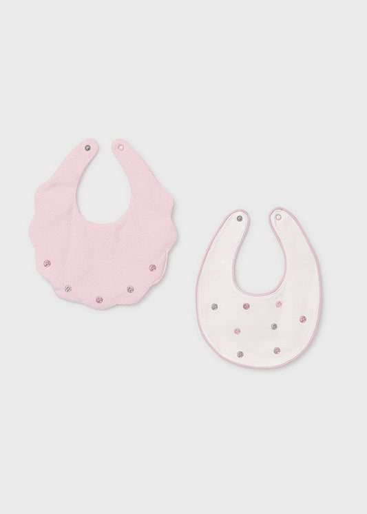 Set 2 bavaglini per neonata Mayoral Newborn 9952