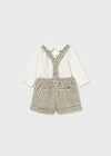 Completo pantalone corto con body per neonato Mayoral Newborn 2258