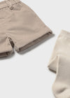 Completo pantalone corto con calzamaglia per neonato Mayoral Newborn 2259