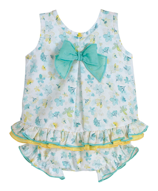 Abito con culotte per neonata Calamaro Baby 22079