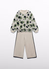 Completo pantalone leopardo bambina Abel&Lula 5733
