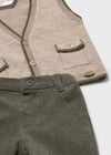 Completo pantalone body con gilet per neonato Mayoral Newborn 2582