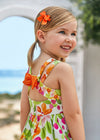 Vestito fiori con fiocco Mayoral bambina 3919