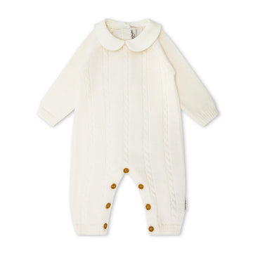 Tutina treccia Ecru Colletto NannaFruFru