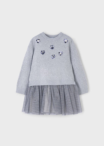 Vestito tricot combined bambina Mayoral 4918