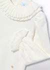 Maglia colletto plissettato neonata Abel&Lula 5670