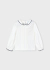 Blusa colletto ricamo bambina Mayoral 4116