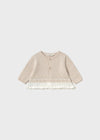 Tutina 3 pezzi in tricot per neonata Mayoral Newborn 1589