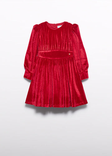 Abito velluto glitter bambina Abel&Lula 5528
