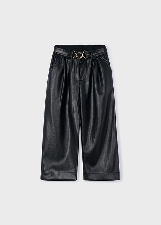 Pantalone similpelle con cintura bambina Mayoral 4574
