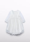 Abito tulle ricamo neonata Abel&Lula 5503