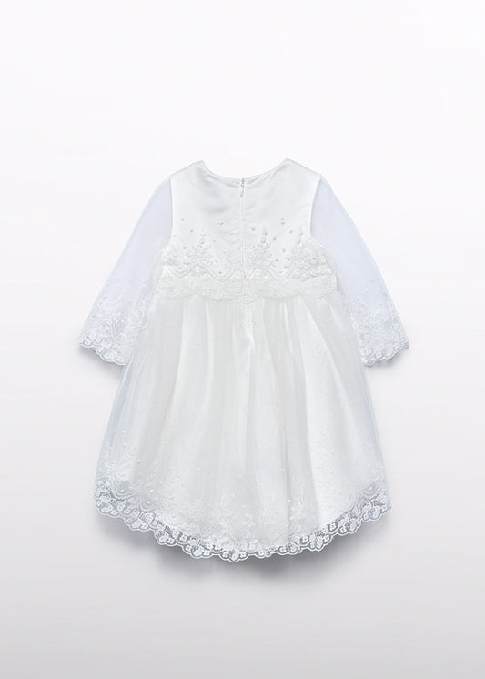 Abito tulle ricamo neonata Abel&Lula 5503