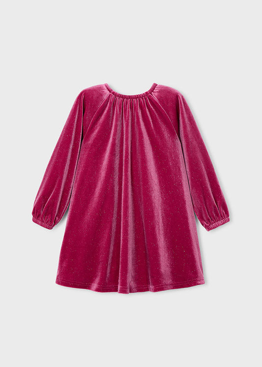 Vestito velluto lucido bambina Mayoral 4923
