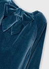 Vestito velluto lucido bambina Mayoral 4923