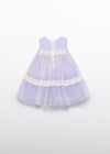Vestito in tulle plumetis per neonata Abel&Lula 5016