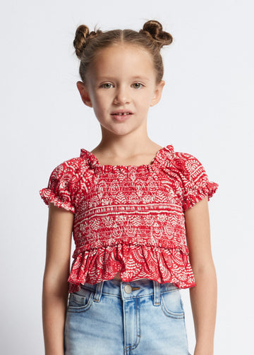 Blusa stampata Mayoral bambina 3177