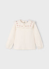 Blusa collo con volant bambina Mayoral 4134