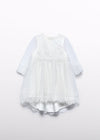 Abito tulle ricamo neonata Abel&Lula 5503