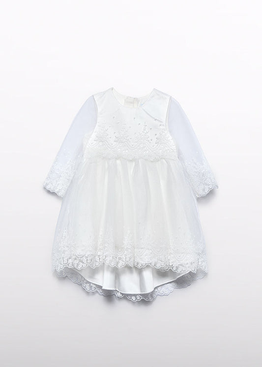 Abito tulle ricamo neonata Abel&Lula 5503