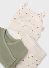Set completo 3 pezzi con ghettina per neonata Mayoral Newborn 9980