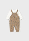 Salopette in jacquard per neonato Mayoral Newborn 2636